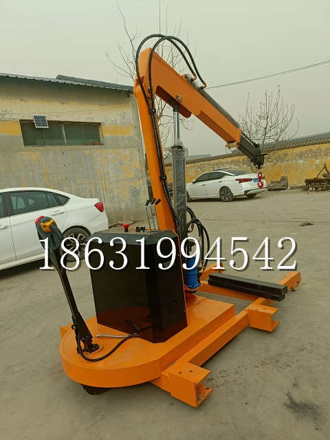 宁城县自卸车厢随车吊 自制轮式四不像起重机 四驱平板吊 5吨 贵盛